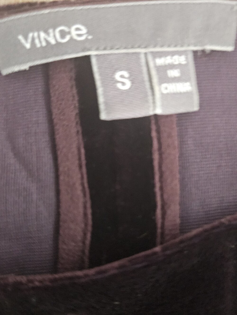 Vince Silk Blend Velvet Dolman Sleeve Tunic Top Women’s S Brown Minimalist Luxe - Picture 4 of 11